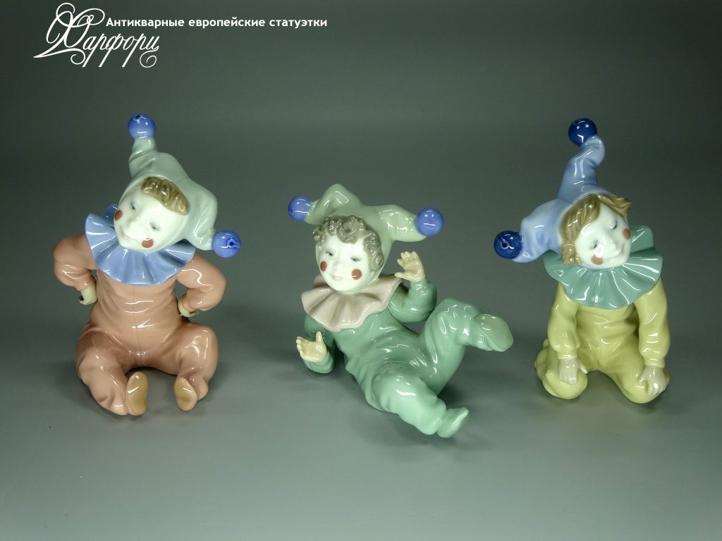 Купить фарфоровую статуэтку Lladro NAO Маленькие клоуны